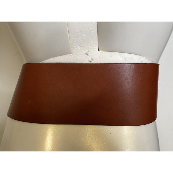 Vintage Mulberry Brown Wide Leather Belt NWT 30 - 32\